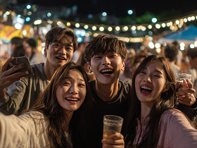 또래끼리 함께 가는 여행 이미지